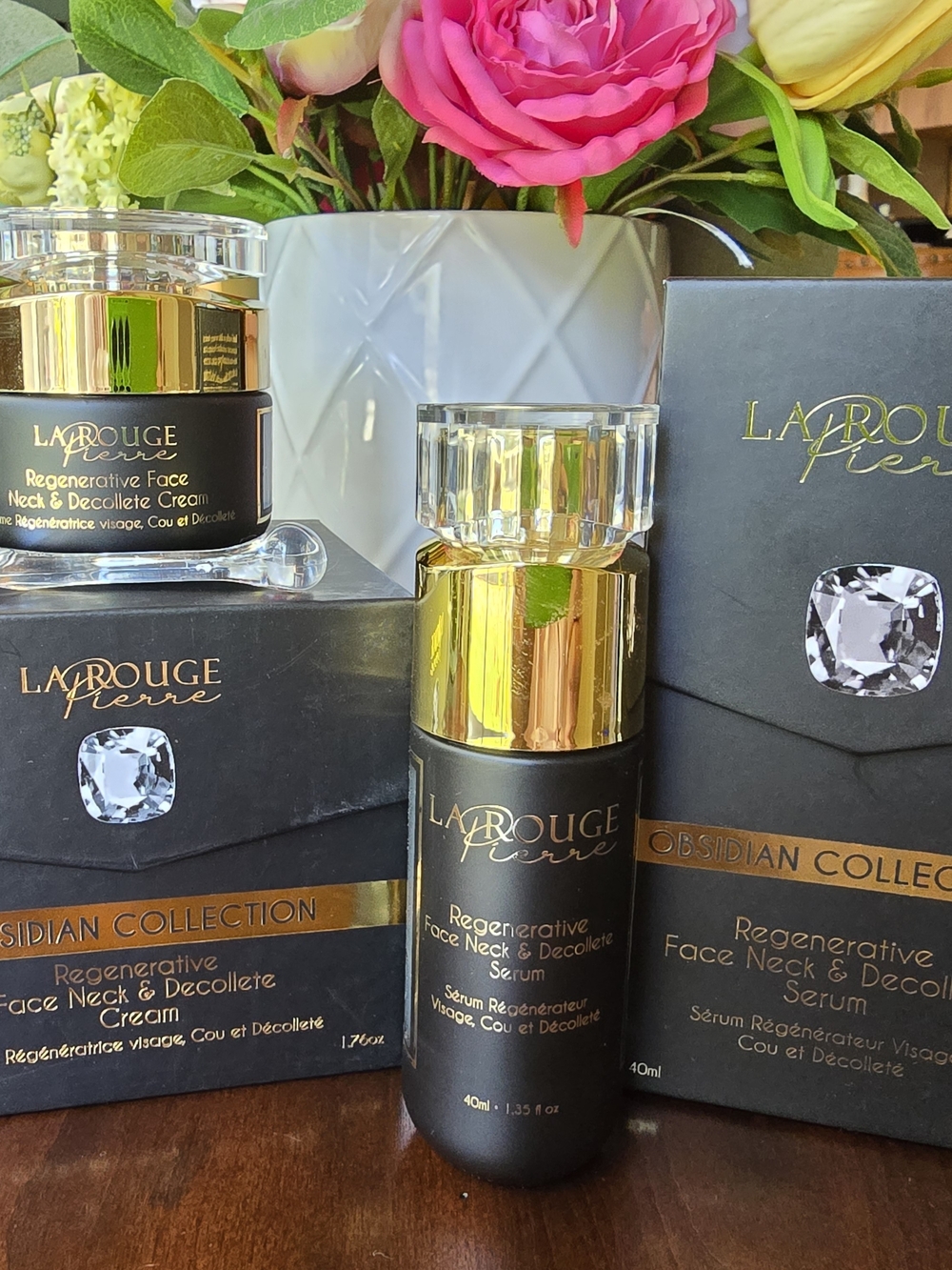 LA ROUGE Regenerative Face, Neck & Décolleté Serum & Cream
